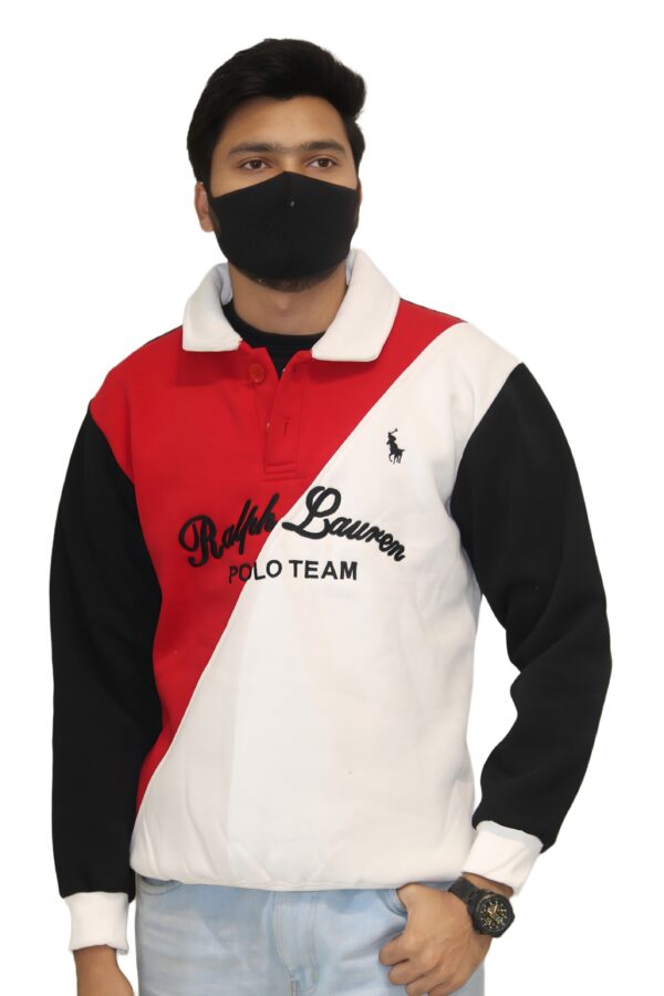 Ralph Lauren Embroidery Sweatshirt | Red-Black-White